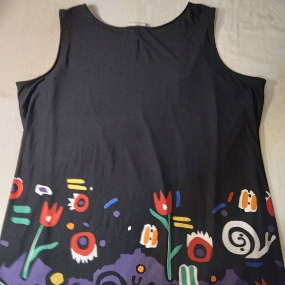 VTG Very Vollbrach Abstract Floral Nature Tank Top - Picture 3 of 5